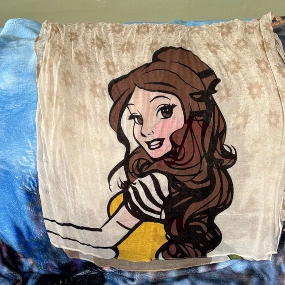 Disney Parks Beauty & the Beast Belle Scarf EUC - Picture 2 of 5